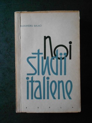 ALEXANDRU BALACI - NOI STUDII ITALIENE foto