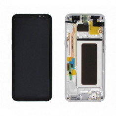 Display cu touchscreen si rama gold Samsung G955 Galaxy S8 Plus Service Pack foto