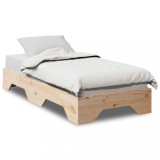 vidaXL Cadru de pat fără saltea stivuită 80x200 cm din lemn masiv 859205