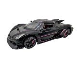 Macheta Koenigsegg Jasko negru 1:24 cu sunete si lumini deschide usile si capotele