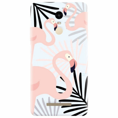 Husa silicon pentru Xiaomi Remdi Note 3, Flamingo foto