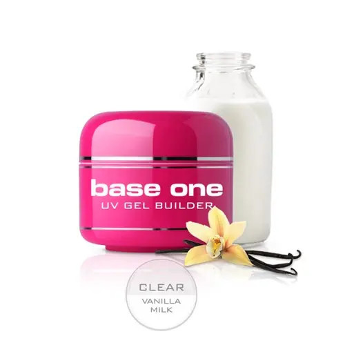 Gel de unghii Base One &ndash; Clear Vanilla Milk, 15g