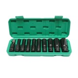 Trusa chei tubulare de impact lungi 8-24 mm, 10 piese, Breckner Germany