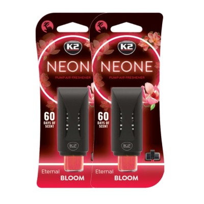 Pachet 2 x Odorizant auto grila ventilatie Puf-Puf K2 Neone Eternal Bloom foto