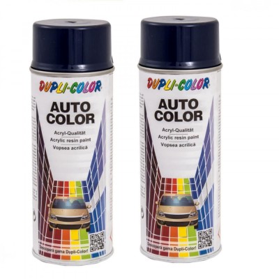 Pachet 2 x Vopsea Spray Auto Logan Albastru Marin 061E Dupli-Color 350 ml foto