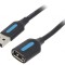 Cablu USB 2.0 A-A Negru 1m