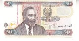 M1 - Bancnota foarte veche - Kenya - 50 shilingi hamsini - 2004