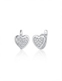 Cumpara ieftin Cercei Creole din Argint 925 , zSweet Heart Sparkle, - Cercuri la Baza Urechii A n Forma de Inima cu Zirconiu