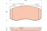 TRW GDB1822 set placute frana,frana disc
