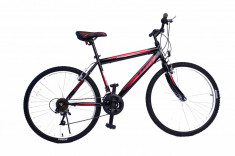 Bicicleta MTB UMIT Colorado Man , culoare negru/rosu , roata 26&amp;quot; , otelPB Cod:2601000000 foto