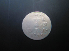 Olanda _ 2 stuiver 1768 _ moneda rara din argint foto