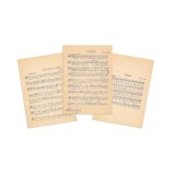Harry Brauner, 3 partituri olografe, 1968