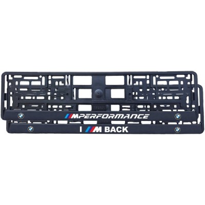 Set 2 bucati suport numar inmatriculare personalizat BMW MPerformance foto
