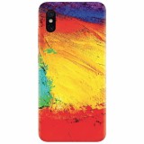 Husa silicon pentru Xiaomi Mi 8 Pro, Colorful Dry Paint Strokes Texture