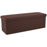 Cumpara ieftin Bancuta pliabila material maro Umina 114x38x38 cm