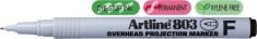 Ohp Non-permanent Marker Artline 803, Varf Fin - 0.5mm - Negru foto