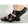 Saboti platforma negri piele naturala (cod SBM4), 36 - 41
