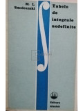 M. I. Smoleanski - Tabele de integrale nedefinite (editia 1972)