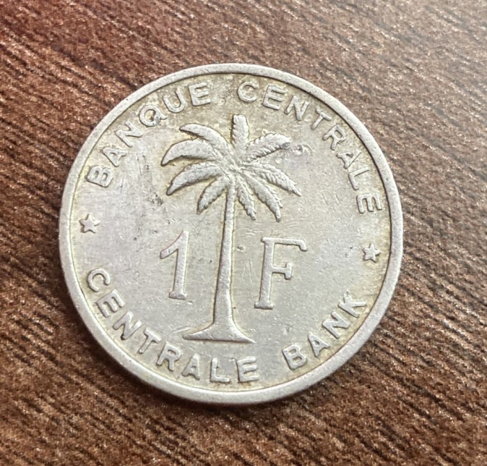 C50 - Moneda foarte veche - 1 franc - Congo Belgian - 1959