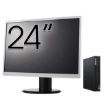 Pachet Calculator Second Hand Lenovo M80q Mini PC, Intel Core i5-10400T 2.00 - 3.60GHz, 16GB DDR4, 256GB SSD + Monitor 24&amp;quot; NewTechnology Media
