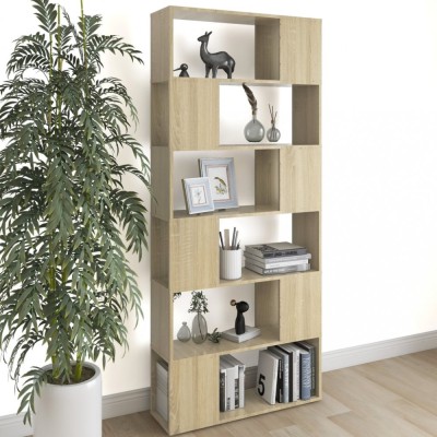vidaXL Bibliotecă/Separator cameră, stejar sonoma, 80x24x186 cm, PAL 809155 foto
