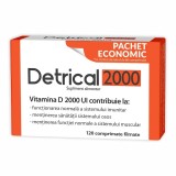 Cumpara ieftin Detrical D3 2000 UI, Zdrovit, 120 comprimate