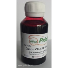 Cerneala ROSIE pentru cartuse CANON CLI-571 MAGENTA refilabile CLI571 - 100 ml