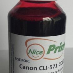 Cerneala ROSIE pentru cartuse CANON CLI-571 MAGENTA refilabile CLI571 - 100 ml