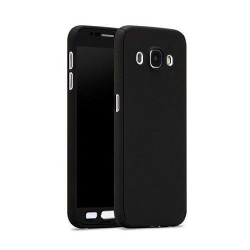 Husa FullBody MyStyle Black pentru Samsung Galaxy J3 2017 acoperire completa 360 grade cu folie de protectie gratis
