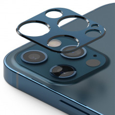 Protectie Camera Compatibila cu iPhone 12 Pro, Ringke, Blue, Blue foto