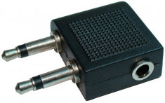 Adaptor jack tata x 2, 3,5 mono - jack mama 3.5 stereo - 126724 foto