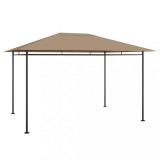 vidaXL Pavilion, gri taupe, 384x281x270 cm, 180 g/m&sup2;