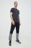 Adidas pantaloni de trening barbati, culoarea negru, modelator