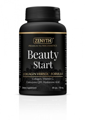 Beauty Start, 80 capsule, nutricosmetic pentru frumusetea pielii, parului si unghiilor, 750 mg capsula, ZENYTH foto