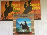 Country &amp; western greatest hits Vol I II III 3 lp discuri 3 vinyl muzica country, Electrecord
