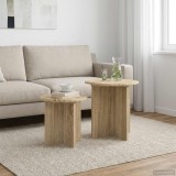 vidaXL Set măsuțe laterale 2 pcs Stejar Sonoma Lemn prelucrat 8001012