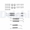 DELPHI LY1121 Set accesorii, sabot de frana