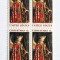 4 timbre SUA Statele Unite bloc de 4 val. MNH 1968 Craciun Van Eyck Scott # 1363