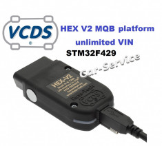 Vagcom Hex V2, ARM STM32F429, VCDS 23.11 Engleza Romana, update online foto