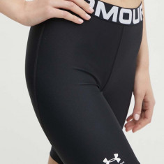 Under Armour pantaloni scurți de antrenament HG Authentics culoarea negru, cu imprimeu, medium waist