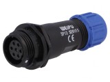 Mufă SP13 mamă 7 pini IP68 5A 125V pentru cablu