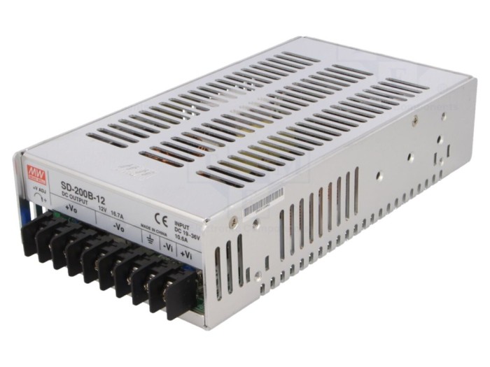 Convertor DC/DC 12V 16.7A 200W