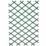 Gard de grădină tip Trellis, 100 x 200 cm PVC, verde, 6040704