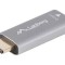 Adaptor LANBERG DisplayPort la HDMI și USB-C, negru