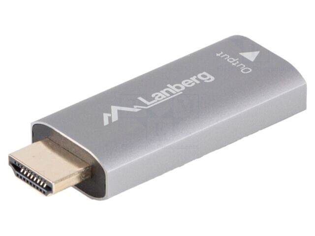Adaptor LANBERG DisplayPort la HDMI și USB-C, negru