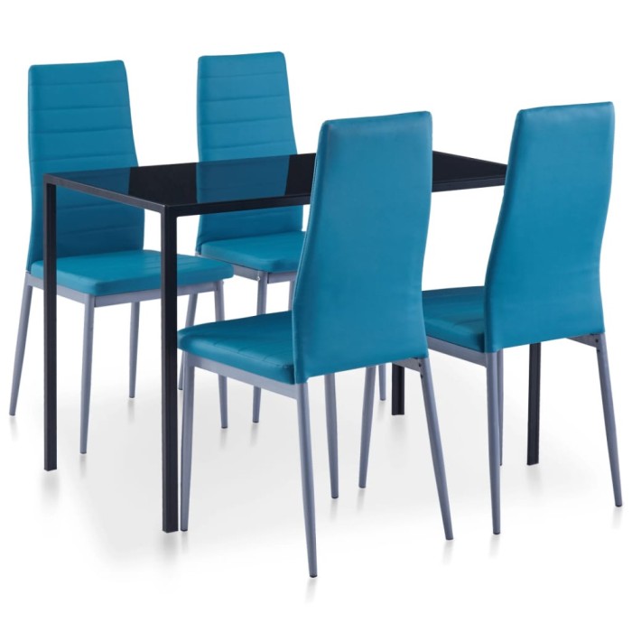 Gossi set mobilier de bucatarie, 5 piese, albastru