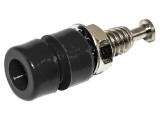 Soclu Banană 3mm 5A 1kVDC Negru