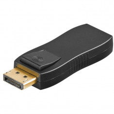 Adaptor Goobay DisplayPort tata la HDMI mama negru foto