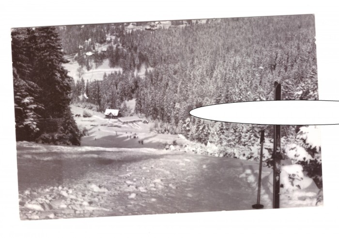 CP Predeal - Partia de schi de la Clabucet, RPR, circulata 1964, stare buna