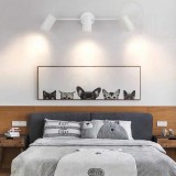 Cumpara ieftin Aplica cu 3 spoturi orientabile, dulie GU10, culoare corp alb, montaj tavan/perete